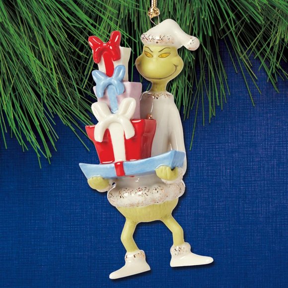 Brand New Lenox The Grinch With All The Gifts Ornament Collectible NIB - Picture 3 of 4
